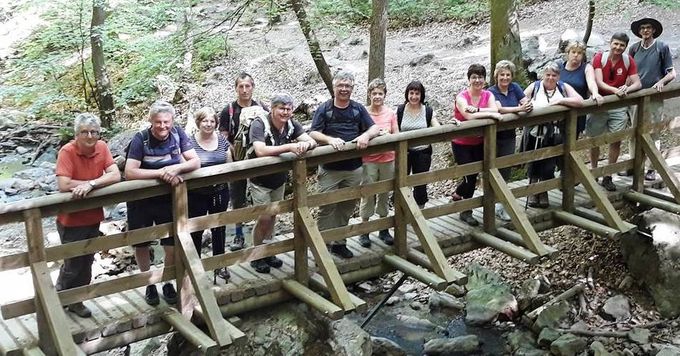 Balade au Ninglinspo en mai 2018 avec un groupe de vignerons alsaciens